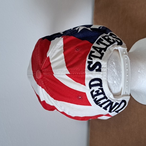 Vintage Global Caps Patriotic red white blue embroidered snapback hat. - Picture 5 of 7